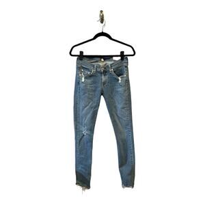 Rag & Bone Frayed Hem Skinny Jean sz 26